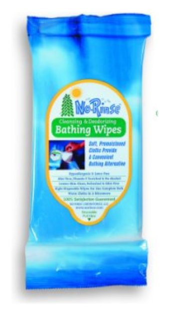 01A14873 No Rinse Bathing Wipes, Case of (24) 8-Packs No Rinse  brand XX01000